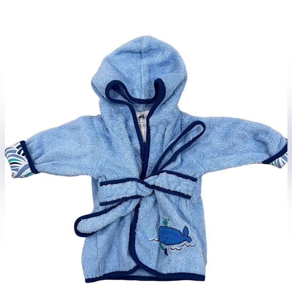 Baby Boy Just Born® Robe & Booties Set by Just Born, Excellent, 6 months